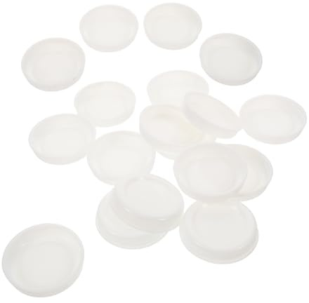 YARNOW Tapas de Plástico Color Blanco para Tubos de Cartón de 50 Mm, 30 Piezas, Cierre Seguro para Almacenamiento y Protección de Carteles, Manualidades y Envío, Accesorios para Tubo