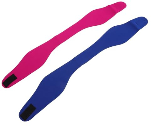 Healeved Bandeau de Natation Protection D'oreilles en Néoprène pour Garçon et Filles Ajustable et Confortable, Lot de 2 Motifs Cartoon Adorables pour Natation