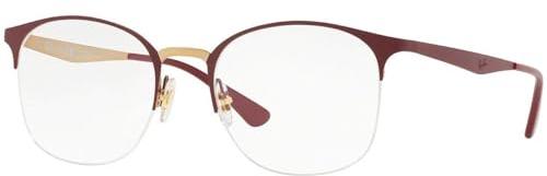 Ray-Ban Damen 0rx 6422 3007 49 Brillengestelle, Gold (Pink Gold On Top Matte Bordeaux)
