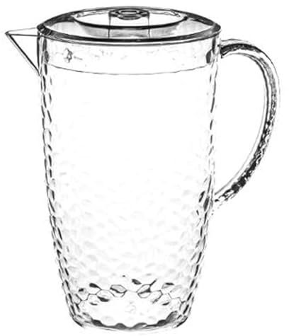 FIVE Simply Smart - Pichet à Eau Plastique Martelé 2L Transparent