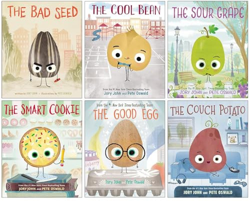 The Bad Seed 6 book pack collection set (The Bad Seed, Good Egg, Cool Bean, Couch Potato, Smart Cookie & Sour Grape)