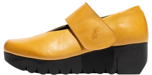 Fly London Womens Vari188fly Mary Jane Flat, Mustard, 4 UK