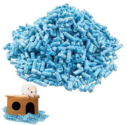 Litière en Papier colorée pour Petit Animal Domestique - Désodorisant et imperméable - Pellets de litière pour Hamsters et Petits Animaux de Compagnie - Litière et Souris - Idéal pour Les cabanes et