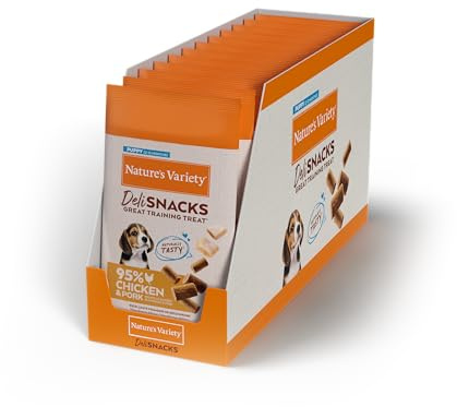 Nature's Variety Deli Snacks - per Cani Cuccioli Puppy/Junior con Pollo - 12 x 50 g