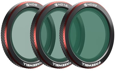 Freewell 3-Pack ND Magnetic Filters for dji Neo 2 | Includes ND8, ND16, ND32 for Accurate Exposure Control