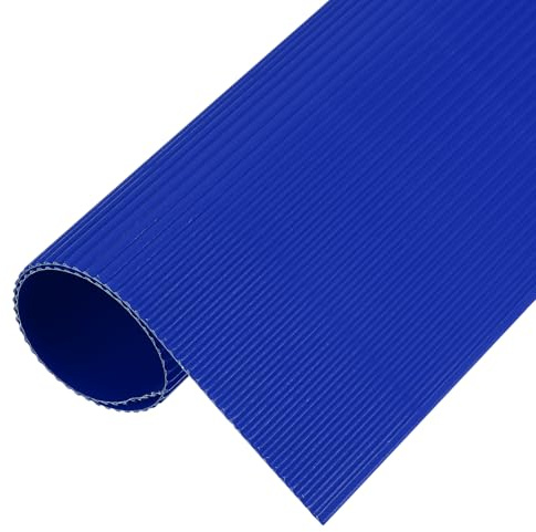 QUARKZMAN Fogli Di Carta Ondulata 5pz 12inch x 8inch x 1/16inch Blu Scuro Cartone Per DIY Artigianato