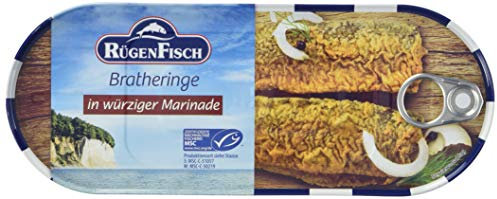 Rügen Fisch Brathering in würziger Marinade, 12er Pack (12 x 500 g)