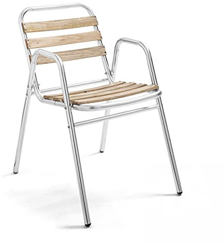 Oviala Gartensessel, Holz und Aluminium