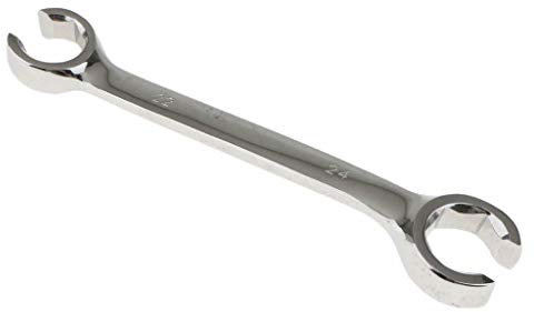 SENRISE Llave de tuerca acampanada, 1 unidad, llave de anillo abierto de doble extremo, llave de tubo de freno, métrica para reparación del hogar y auto (8 x 10 mm)