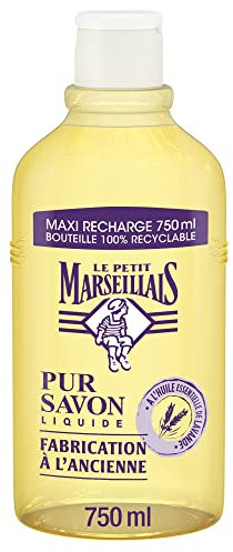 Le Petit Marseillais Maxi Nachfüllpack Pur Flüssigseife für die Hände, Lavendel, 750 ml