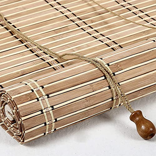 JIAOLUN123 Tapparella in Bamboo Tenda a Rullo in bambù in Stile retrò Tenda a Rullo a Pacchetto Protezione Solare e Protezione dalla Vista per finestre e Porte Tendina Parasole (50 x 150 cm)