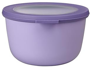 Mepal - Multi Bowl Cirqula Round - Vorratsdose mit Deckel - Geeignet als Luftdichte Aufbewahrungsbox für den Kühlschrank, Mikrowellengeschirr & als Frischhaltedosen - 1000 ml - Nordic Lilac