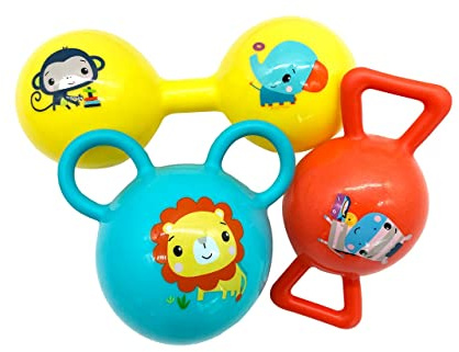 DQB DeQUBE- Fisher Price Set de Pesas y sonajero (920D00080)