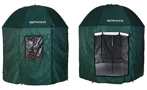 Konger Angeln Regenschirm Zelt 250cm mit Moskitonetz