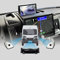 DYNAVISION Kamera Display Faltbarer Monitor für FIAT Ducato Citroën Jumper II Peugeot Boxer II, Kompatibel mit Frontkamera und Seitenkameras; DVN 6901 MO