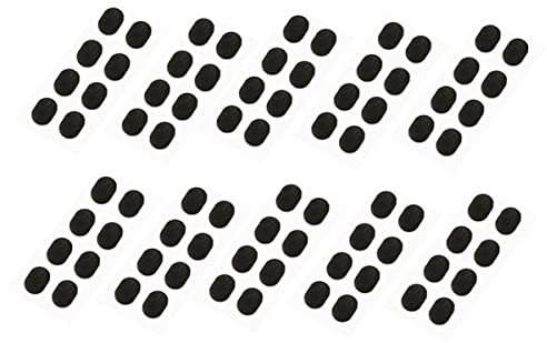 SOESFOUFU 10pezzi Cuscinetti Nasali Spugna Auto-adesivi Per Occhiali Da Nero Per Maggiore Comfort e Stabilità Degli Occhiali