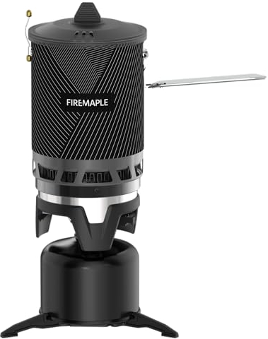 Fire-Maple X2 Pro Tragbarer Camping Gaskocher Leichter Gaskochers für Backpacker Campingkocher Outdoor-Kochsystem für Wanderer mit Piezozündung, Topfhalter und Gaszylinderständer