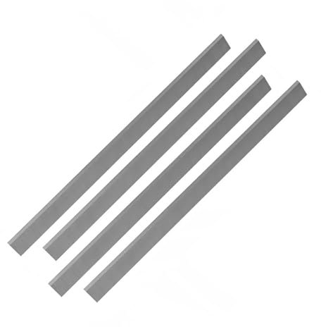 Cuchillas cepilladoras 4 piezas 310x25x3 mm Cuchillas cepilladoras HSS con bordes de corte afilados, herramientas for trabajar la madera con hojas afiladas, 12,2x0,98x0,1 pulgadas