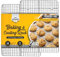 MOVASEE Griglia di raffreddamento (set da 2 pezzi) per cottura e cottura – 20 x 30 cm, in acciaio inox, adatta al forno, per biscotti, pane e pasticceria