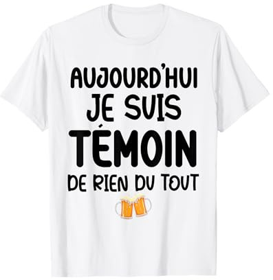 Cadeau témoin mariage homme humour evg T-Shirt