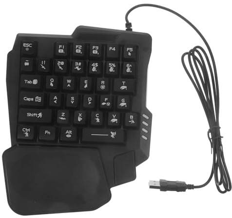 EXCEART Clavier Gamer Touches Rétroéclairé RGB Clavier Jeu E-Sport Compact pour Pc Et Maison
