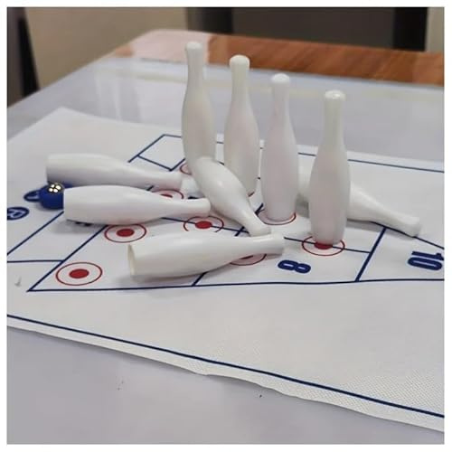 AugustknowU Family Friendly Shuffleboard Bowling Game Tabletop Interactive Fun for All Ages