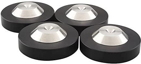 BUBEFSKD 4 Pieces 39x13mm Altavoces Pinchos Base Base Acero Inoxidable Aislamiento Soporte Platenteller Amplificador Chasis Cono Soporte Pies Base Aislamiento Pies Mejora el Sonido
