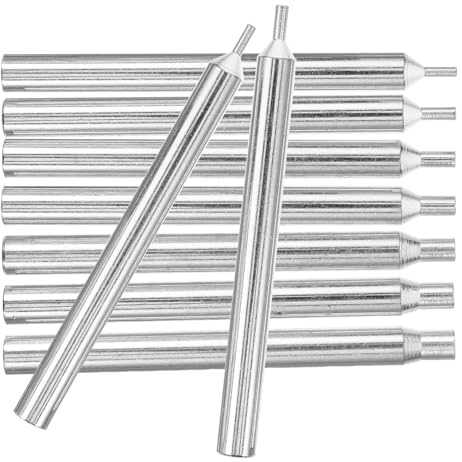 Housoutil Set da 7 Pezzi Aste per Molatura di Gioielli in Metallo Argento Impugnatura Confortevole per Lucidatura e Pulizia di Pietre Preziose e Accessori Gioielli