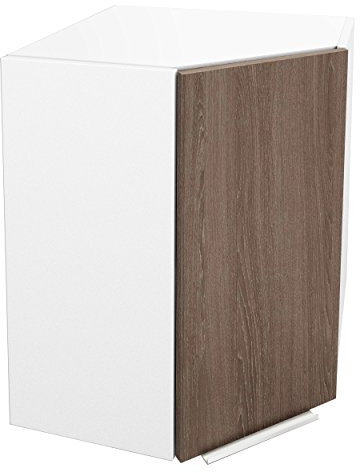 Berlioz Créations CG58HC Eckhängeschrank für Küche, aus Eiche, 58 x 58 x 70 cm, 100 Prozent französische Herstellung