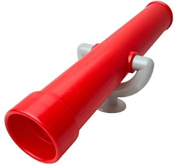 OTITU Jumelles pour Tour De Jeu, Accessoire De Maisonnette - Jumelles en Plastique - Jumelles pour Enfants pour Tours d'escalade Maisonnette Jouet pour Enfants Jardin Rouge et Gris