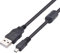 Adhiper UC E6 Cavo di ricambio Coolpix sincronizzazione dati USB UC E16 UC-E17 compatibile con fotocamera digitale Nikon DSLR D750 D5300 D3200 Coolpix L340 L32 A10 P520 S6000 S9200 (1M / Nero)