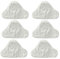 Vax Steam Mop Pads,Steam Mop Pad Reusable Kitchen Microfiber Cleaning Mats Compatible with H20 X5 Steam Mop 6pcs Cloths & Pads