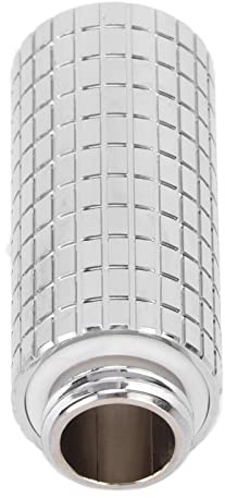 Extender Fitting Inre Hex M8 Fixeringsmetod 2 Olika Färger Svartbelagd Mässing Material G1/4in Hane Till Hona Extender Fittings Hållbar, med Lång Livslängd. (Silver)