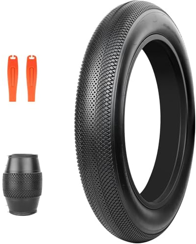 ZUKKA 1 confezioni pneumatici da bicicletta da 26 pollici, 26x 4,0 cm, per bicicletta elettrica, compatibile con Wide Mountain Snow Bicycle (Fat Bike Tires) Nero