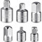 Flintronic 6 Pezzi Adattatore Bussola, Set di Adattatori Chiave Cricchetto, 1/2 a 3/8, 3/8 a 1/2, 3/8 a 1/4, 1/4 a 3/8, 1/2 a 1/4, 1/4 a 1/2, per Chiavi a Cricchetto o Dinamometrica