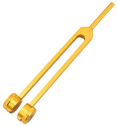 Diapason 128 Hz,Horquilla de Afinación,Diapason Musical,Diapason Medico de Aleación de Aluminio,Diapasón Prueba de Sistema Nervioso,Diapasones Terapeuticos (Dorado)