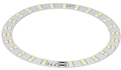 Dioche Devmo Led 3V-5V LED-ringljusplatta, 10W Ljuspanel med Hög Ljusstyrka, Omkopplingsbart Varmt/kallt Ljus, USB-drivet, Lämpligt för Daglig Belysning och Selfies