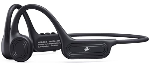 Guudsoud Auriculares de conducción ósea Bluetooth 6.1, diseño inalámbrico Abierto, micrófono Incorporado, Resistencia al Agua IP56, adecuados para Deportes, Ciclismo, Fitness y Uso en la Oficina