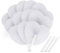 ABSOFINE 24 pezzi palmare ventaglio a forma di cuore pieghevole ventole Round Paper fans assortimento per bomboniera party bag filler