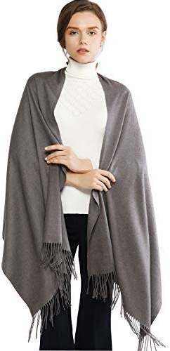 RIIQIICHY Pashmina Shawl Wrap for Women Wedding Ladies Winter Scarf | 200 x 70cm with tassels, Large and long, Soft lightweight cashmere like, Fashion evening dress pashminas, Scarves gifts