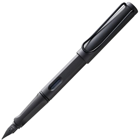 LAMY safari umbra - Fountain Pen with ergonomic grip & polished Left-Handed steel nib (LH) in size M - ideal for any Writing & Calligraphy - including LAMY T 10 blue cartridge
