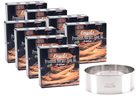 Charma Kaman Engel Lot de 8 anneaux à burger Ø 12 cm