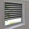 Easy-Shadow - Doppelrollo 70 x 200 cm anthrazit Klemmfix ohne Bohren Vario Seitenzug Duorollo Zebrarollo für Fenster und Türen