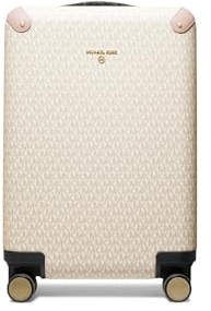 Michael Kors Women's Travel Small Hardcase Trolley, Gold-Tone Hardware/Vanilla/Soft Pink, One Size
