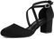 Greatonu Womens Court Shoes Mid Heel Chunky Dress Sandals Ladies Ankle Strap Wedding Party Pumps Black Size 6