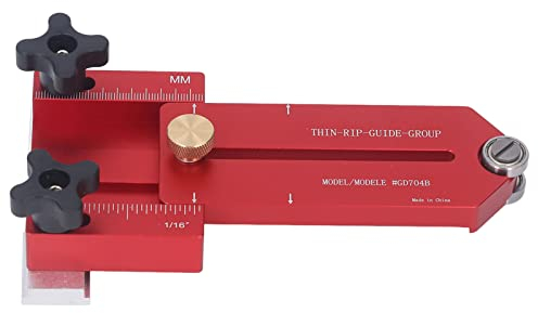 Gabarit de déchirure mince, outil de guidage de gabarit de scie à table en alliage d'aluminium de remplacement résistant à la corrosion pour les coupes de bandes étroites