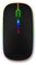Esellertree Wireless Bluetooth Mouse, LED Slim Dual Mode (Bluetooth 5.1 + USB) 2.4GHz Rechargeable Silent Bluetooth Wireless Gaming Mouse for Laptop/MacBook/iPad OS 13 and Above (Black). (DLM-13)