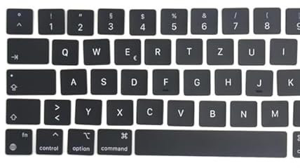 Pardarsey Teclas de repuesto para teclado de repuesto, juego completo de teclas de repuesto GR de Alemania QWERTZ alemán compatible con MacBook Air de 13 pulgadas modelo M1 A2337 A2179