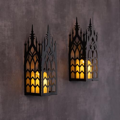 AIM & GGKK Wandkerzenhalter,Set von 2 Stück Wand Kerzenhalter Wandleuchter Kerzenständer für Wohnzimmer, Esszimmer und Schlafzimmer Wand Deko