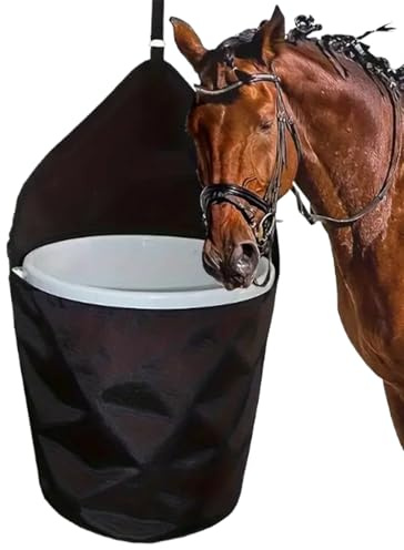 Sacs d'alimentation pour chevaux - Organiseur portable en polyester 900D | Avec sangles réglables | Pour une utilisation en intérieur et en extérieur, solution de rangement pour remorque